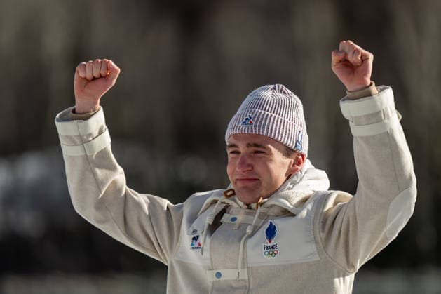 OLYMPICS - Winter Olympic Games, Olympische Spiele, Olympia, OS Milano Cortina 2026 VAL DI FIEMME,ITALY,08.FEB.26 - OLYMPICS, CROSS COUNTRY SKIING - Winter Olympic Games Milano Cortina 2026, 10km, 10km Skiathlon, men. Image shows Mathis Desloges (FRA).  GEPAxpictures xOliverxLerch
