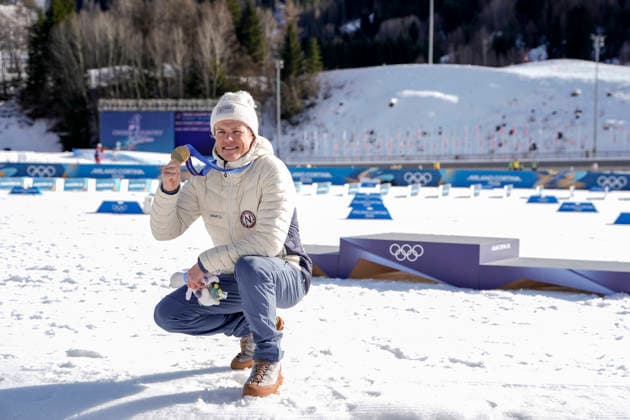 Winter Olympics in Milan Cortina 2026 Predazzo, Italy 20260208. Johannes Hosflot Klaebo with gold during the Winter Olympics in Milani Cortina 2026. Photo: Terje Pedersen NTB Predazzo Italy EDITORIAL USE ONLY. RESTRICTED USE FOR BETTING COMPANIES Ref:_SPOUB4OIUJYt8I.jpg *** Winter Olympics in Milan Cortina 2026 Predazzo, Italy 20260208 Johannes Hosflot Klaebo with gold during the Winter Olympics in Milan Cortina 2026 Photo Terje Pedersen NTB Predazzo Italy EDITORIAL USE ONLY RESTRICTED USE FOR BETTING COMPANIES  Copyright: xTerjexPedersenx xNTBx