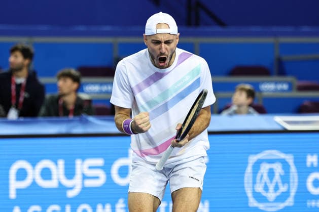 TENNIS : Finale Open Occitanie ATP, Tennis Herren 250 - 08 02 2026 Constantin FRANTZEN (GER) lors de la finale doubles de l™Open Occitanie ATP 250 a la Sud de France Arena de Montpellier, le 8 fevrier 2026. MontpellierFrance  Copyright: xValentinaxClaretx