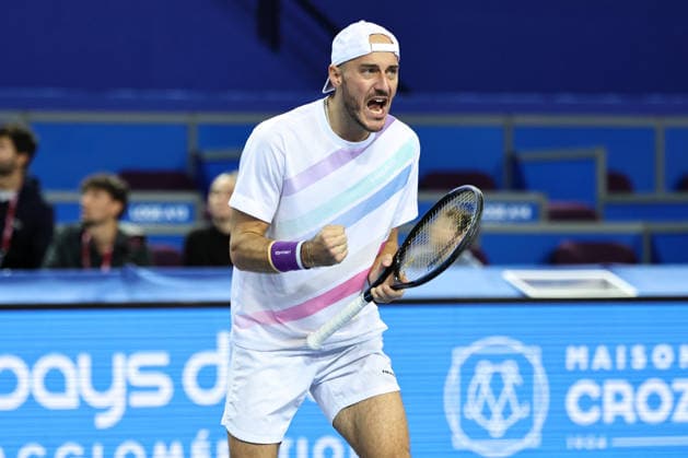 TENNIS : Finale Open Occitanie ATP, Tennis Herren 250 - 08 02 2026 Constantin FRANTZEN (GER) lors de la finale doubles de l™Open Occitanie ATP 250 a la Sud de France Arena de Montpellier, le 8 fevrier 2026. MontpellierFrance  Copyright: xValentinaxClaretx
