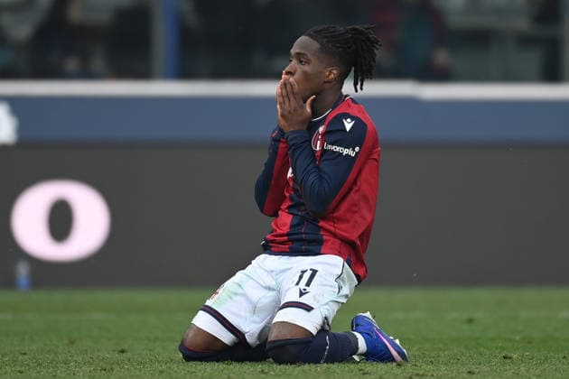 Rowe Jonathan (Bologna Fc) disappointed after a good chance during Bologna FC vs Parma Calcio, Italian soccer Serie A match in Bologna, Italy, February 08 2026  Copyright: xGianlucaxRicci IPAxSportx xipa-agency.netx xx IPA_71127970 IPA_Agency_IPA71127970