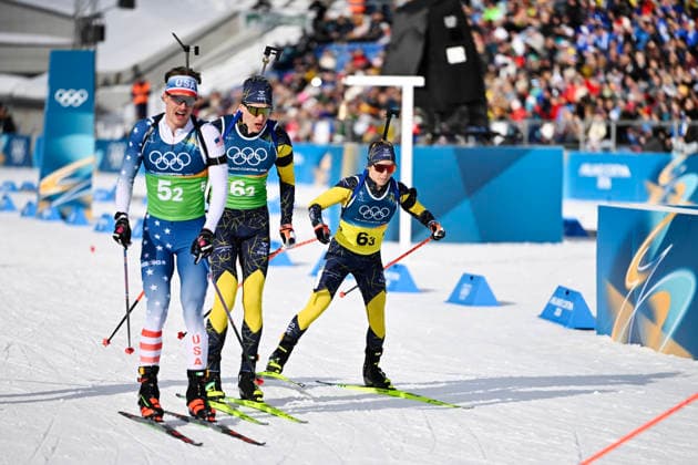 ANTERSELVA, ITALY 20260208 Sweden s Anna Magnusson at the changeover during the mixed relay 4x6 km in biathlon during the Winter Olympics in Anterselva, Italy. *** The image is included in the SPORTS PACKAGE. For others PAYMENT IMAGE *** ANTERSELVA ITALY x10050x *** ANTERSELVA, ITALY 20260208 Sweden s Anna Magnusson at the changeover during the mixed relay 4x6 km in biathlon during the Winter Olympics in Anterselva, Italy The image is included in the SPORTS PACKAGE For others PAYMENT IMAGE ANTERSELVA ITALY x10050x  Copyright: xPontusxLundahl TTx 2026 OLYMPICS BIKASTING