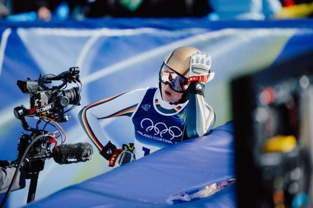 OLYMPICS - Winter Olympic Games, Olympische Spiele, Olympia, OS Milano Cortina 2026 CORTINA D AMPEZZO,ITALY,08.FEB.26 - OLYMPICS, ALPINE SKIING - Winter Olympic Games Milano Cortina 2026,, downhill, women. Image shows Emma Aicher (GER).  GEPAxpictures xAlexanderxSolc