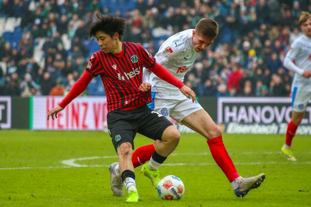 Germany Soccer 2 Bundesliga 2025 26, 21 Matchday Hannover 96 vs Holstein Kiel Heinz von Heiden Arena Stadion Hannover Daisuke Yokota Hannover 96, 18 Hannover Copyright: xAymanxAlahmedx