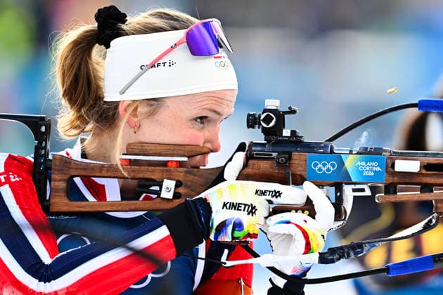ANTERSELVA, ITALY 20260208 Norway s Karoline Offigstad Knotten during the mixed relay 4x6 km in biathlon during the Winter Olympics in Anterselva, Italy. *** The image is included in the SPORTS PACKAGE. For others PAYMENT IMAGE *** ANTERSELVA ITALY x10050x *** ANTERSELVA, ITALY 20260208 Norways Karoline Offigstad Knotten during the mixed relay 4x6 km in biathlon during the Winter Olympics in Anterselva, Italy The image is included in the SPORTS PACKAGE For others PAYMENT IMAGE ANTERSELVA ITALY x10050x  Copyright: xPontusxLundahl TTx 2026 OLYMPICS BIKASTING