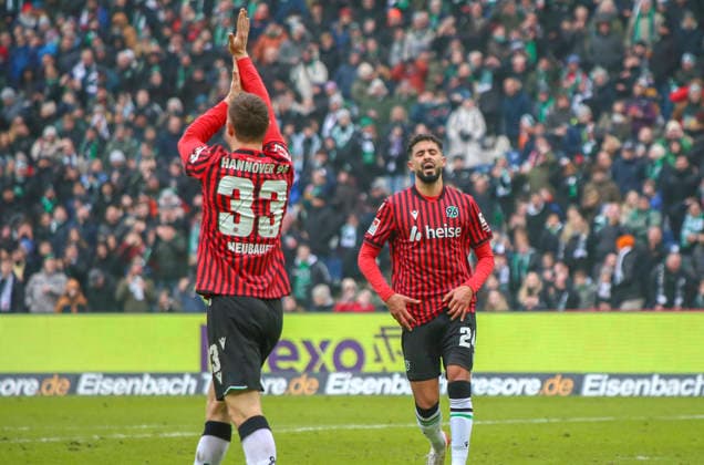 Germany Soccer 2 Bundesliga 2025 26, 21 Matchday Hannover 96 vs Holstein Kiel Heinz von Heiden Arena Stadion Hannover Maurice Neubauer Hannover 96, 33 Elias Saad Hannover 96, 24 Hannover Copyright: xAymanxAlahmedx