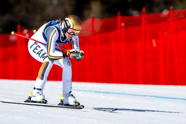 Alpine Skiing - Milano Cortina 2026 Winter Olympics: Day 2 Emma Aicher of Team Germany, during the Women s Downhill on day two of the Milano Cortina 2026 Winter Olympics at Tofane Alpine Skiing Centre on February 08, 2026 in Cortina d Ampezzo, Italy. Predazzo Italy  Copyright: xAndrzejxIwanczukx originalFilename:iwanczuk-alpinesk260208_np99a.jpg