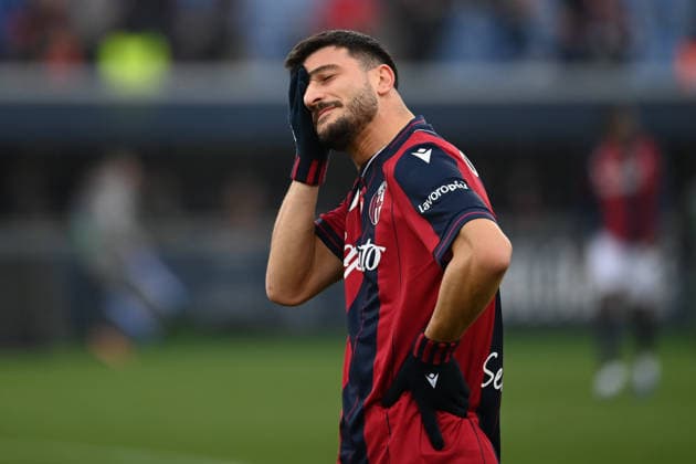 Riccardo Orsolini (Bologna Fc) disappointet after the match during Bologna FC vs Parma Calcio, Italian soccer Serie A match in Bologna, Italy, February 08 2026  Copyright: xGianlucaxRicci IPAxSportx xipa-agency.netx xx IPA_71128840 IPA_Agency_IPA71128840