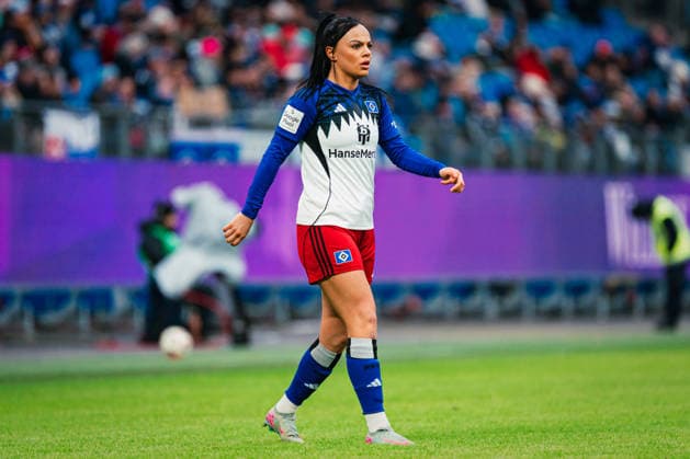 Google Pixel Womens Bundesliga Hamburger SV vs RB Leipzig, 08 02 2026 Nigar Mirzaliyeva Hamburger SV, 4 Soccer, Google Pixel Womens Bundesliga, 17 Matchday Hamburger SV vs RB Leipzig on 08 02 2026 at Volksparkstadion, Hamburg DFB REGULATIONS PROHIBIT ANY USE OF PHOTOGRAPHS AS IMAGE SEQUENCES AND OR QUASI VIDEO Copyright: xBEAUTIFULxSPORTS Tonhäuserx