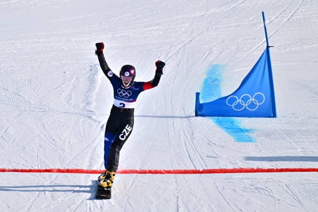 XXV Winter Olympic Games, Olympische Spiele, Olympia, OS Snowboarding - Women s Parallel Giant Slalom,Finals, February 8, 2026, Livigno. Zuzana Maderova from Czechia won the race. (CTKxPhoto DavidxTanecek) CTKPhotoP2026020804064  CTKPhotoP2026020804064