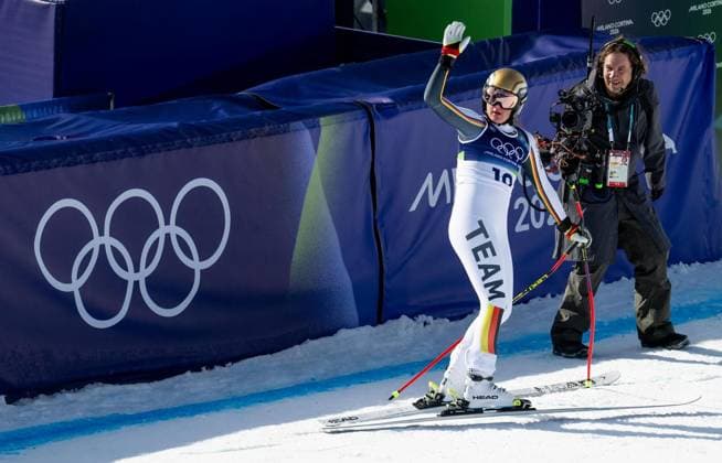 MILANO CORTINA 2026 - OLYMPISCHE WINTERSPIELE - CORTINA D™AMPEZZO - SKI ALPIN ABFAHRT FRAUEN ** NUR FÜR REDAKTIONELLE ZWECKE ** EDITORIAL USE ONLY **<p>08 02 2026-Cortina d™Ampezzo: Olympische Winterspiele Milano Cortina 2026 Ski Alpin Abfahrt Frauen Tofane Alpine Skiing Centre Event: Abfahrt Frauen im Foto: Emma Aicher (GER) gewinnt die Silbermedaille ( Italien Venetien Cortina d™Ampezzo Copyright: SaschaxFromm *** MILANO CORTINA 2026 OLYMPIC WINTER GAMES CORTINA D™AMPEZZO SKI ALPINE DOWNHILL WOMEN FOR EDITORIAL PURPOSES ONLY EDITORIAL USE ONLY p 08 02 2026 Cortina d™Ampezzo Olympic Winter Games Milano Cortina 2026 Alpine Skiing Downhill Women Tofane Alpine Skiing Centre Event Downhill Women in photo Emma Aicher GER wins the silver medal Italy Veneto Cortina d™Ampezzo Copyright SaschaxFromm Copyright: SaschaxFromm doc84hjwg6g0kir09tnhaa ,EDITORIAL USE ONLY