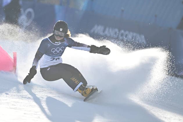 Tsubaki Miki (JPN), FEBRUARY 8, 2026 - Snowboarding : Women s Parallel Giant Slalom Elimination Run during the Milano Cortina 2026 Olympic Winter games, Winterspiele,Spiele, Summer games at Livigno Snow Park in Livigno, Italy.  aflo_318944766