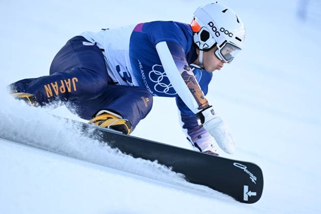 Masaki Shiba (JPN), FEBRUARY 8, 2026 - Snowboarding : Men s Parallel Giant Slalom Qualification during the Milano Cortina 2026 Olympic Winter games, Winterspiele,Spiele, Summer games at Livigno Snow Park in Livigno, Italy.  aflo_318944810