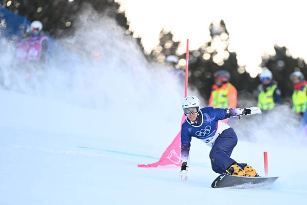 Masaki Shiba (JPN), FEBRUARY 8, 2026 - Snowboarding : Men s Parallel Giant Slalom Qualification during the Milano Cortina 2026 Olympic Winter games, Winterspiele,Spiele, Summer games at Livigno Snow Park in Livigno, Italy.  aflo_318944833