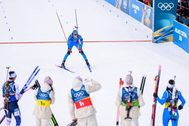 260208 Lisa Vittozzi of Italy competes in biathlon mixed relay during day 2 of the 2026 Winter Olympics on February 8, 2026 in Anterselva. Photo: Mathias Bergeld BILDBYRAN kod MB MB1316 skidskytte biathlon skiskyting Olympic Games, Olympische Spiele, Olympia, OS olympics winter olympics os ol olympiska spel vinter-os olympiske leker milano cortina 2026 milan cortina 2026 milano cortina 2026 olympic games milano cortina 2026 winter olympic games milano cortina-os milano cortina-ol vinter-ol 2 bbeng mixed relay stafett mixedstafett italien jubel *** 260208 Lisa Vittozzi of Italy competes in biathlon mixed relay during day 2 of the 2026 Winter Olympics on February 8, 2026 in Anterselva Photo Mathias Bergeld BILDBYRAN code MB MB1316 biathlon biathlon biathlon olympic games olympics olympics winter olympics os ol olympiska spel vinter os olympiske leker milano cortina 2026 milan cortina 2026 milano cortina 2026 olympic games milano cortina 2026 winter olympic games milano cortina os milano cortina ol vinter ol 2 bbeng mixed relay relay mixedstafett italien jubel  Copyright: MATHIASxBERGELD BB260208MB054