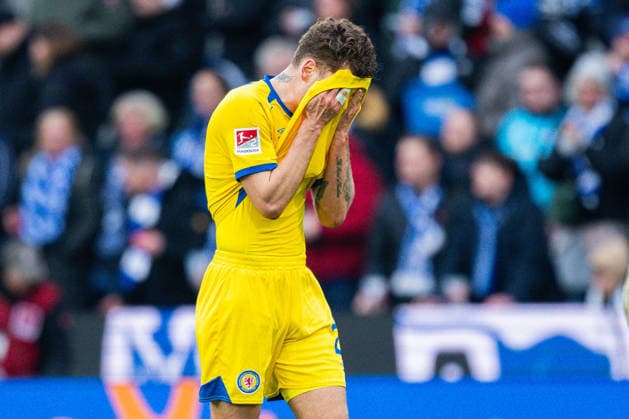 08 02 2026 Soccer, 2025 2026, 2 Bundesliga, 21 Matchday, DSC Arminia Bielefeld Eintracht Braunschweig Kevin Ehlers Braunschweig DFL REGULATIONS PROHIBIT ANY USE OF PHOTOGRAPHS AS IMAGE SEQUENCES AND OR QUASI VIDEO