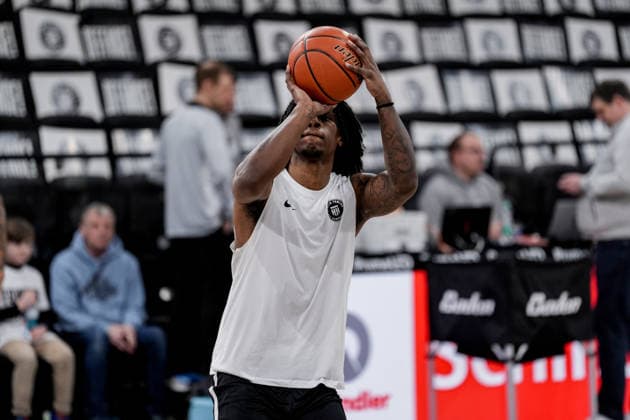 Germany easyCredit BBL, Main Round 2025 26, 19 Matchday Veolia Towers Hamburg vs Basketball Löwen Braunschweig Inselpark Arena Hamburg Leonard Thorpe Jr Veolia Towers Hamburg, 2 Copyright: xStefanxTrochax