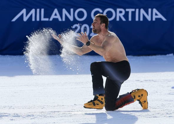 OLYMPICS - Winter Olympic Games, Olympische Spiele, Olympia, OS Milano Cortina 2026 LIVIGNO,ITALY,08.FEB.26 - OLYMPICS, SNOWBOARD - Winter Olympic Games Milano Cortina 2026, Parallel Giant Slalom, final, women, men. Image shows Benjamin Karl (AUT).  GEPAxpictures xWolfgangxGrebien