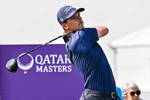 Qatar Masters 2026-Day four in Doha - 08 Feb 2026 Daniel Hillier of New Zealand seen in action during fourth round of the Qatar Masters 2026 golf tournament at the Doha Golf Club Doha Qatar Copyright: xNoushadxVariyattiyakkalx xSOPAxImagesx NVRITYAKAL1-8226-002