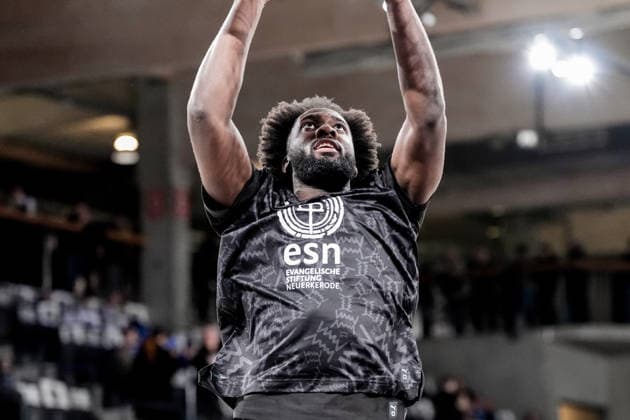 Germany easyCredit BBL, Main Round 2025 26, 19 Matchday Veolia Towers Hamburg vs Basketball Löwen Braunschweig Inselpark Arena Hamburg Oluwasimisola Shittu Basketball Löwen Braunschweig, 45 Copyright: xStefanxTrochax