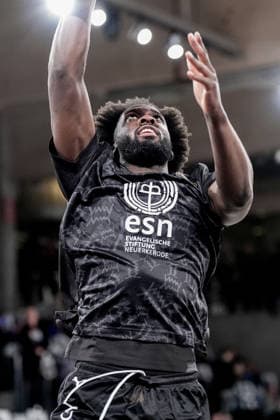 Germany easyCredit BBL, Main Round 2025 26, 19 Matchday Veolia Towers Hamburg vs Basketball Löwen Braunschweig Inselpark Arena Hamburg Oluwasimisola Shittu Basketball Löwen Braunschweig, 45 Copyright: xStefanxTrochax