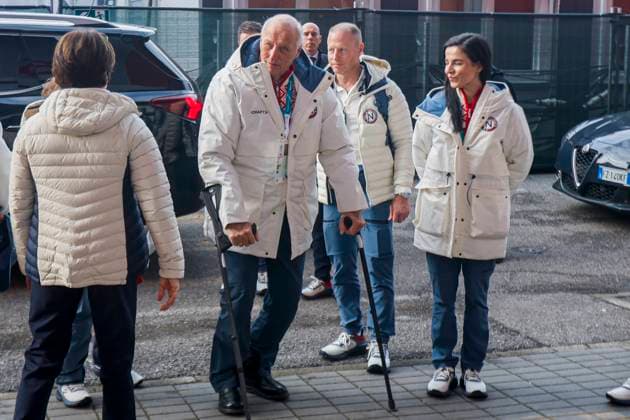 Milano Cortina 2026, speed skating, King Harald V of Norway on site