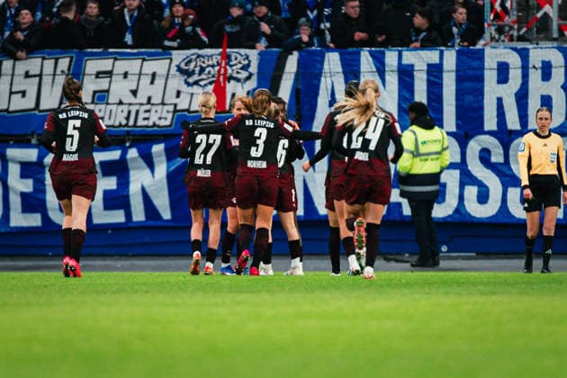 Google Pixel Womens Bundesliga Hamburger SV vs RB Leipzig, 08 02 2026 GOAL, CHEER by Delice Boboy RasenBallsport Leipzig, 17 to 1 3 Soccer, Google Pixel Womens Bundesliga, 17 Matchday Hamburger SV vs RB Leipzig on 08 02 2026 at Volksparkstadion, Hamburg DFB REGULATIONS PROHIBIT ANY USE OF PHOTOGRAPHS AS IMAGE SEQUENCES AND OR QUASI VIDEO Copyright: xBEAUTIFULxSPORTS Tonhäuserx