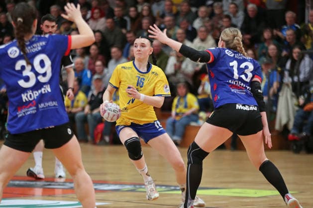 Handball, 2 Alsco HBF HC Leipzig Rostocker HC 08 02 2026 Lisa Lammich 76, HC Leipzig 2 Alsco Handball Bundesliga Frauen, HBF, Saison 2025 2026, 17 Spieltag HC Leipzig vs Rostocker HC am 08 02 2026 in der Sporthalle Brüderstraße Leipzig Copyright: xBEAUTIFULxSPORTS JanxKaeferx