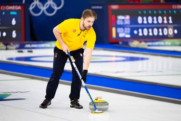 260208 Rasmus Wrana of Sweden competes in a round robin mixed doubles curling match between Canada and Sweden during day 2 of the 2026 Winter Olympics on February 8, 2026 in Cortina. Photo: Jon Olav Nesvold BILDBYRAN COP 217 JE0112 curling Olympic Games, Olympische Spiele, Olympia, OS olympics winter olympics os ol olympiska spel vinter-os olympiske leker milano cortina 2026 milan cortina 2026 milano cortina 2026 olympic games milano cortina 2026 winter olympic games milano cortina-os milano cortina-ol vinter-ol 2 bbeng *** 260208 Rasmus Wrana of Sweden competes in a round robin mixed doubles curling match between Canada and Sweden during day 2 of the 2026 Winter Olympics on February 8, 2026 in Cortina Photo Jon Olav Nesvold BILDBYRAN COP 217 JE0112 curling olympic games olympics winter olympics os ol olympiska spel vinter os olympiske leker milano cortina 2026 milan cortina 2026 milano cortina 2026 olympic games milano cortina 2026 winter olympic games milano cortina os milano cortina ol vinter ol 2 bbeng  Copyright: JONxOLAVxNESVOLD BB260208JE043