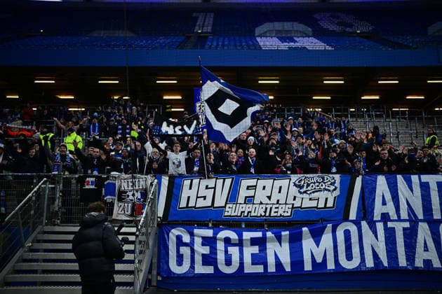 Soccer I Women I Season 2025 2026 I Bundesliga I 17 Matchday I Hamburger SV RB Leipzig I 08 02 2026 Fans Hamburger SV Women Hamburg Volkspark, Volksparkstadion, Stadium, Volkspark Stadion Hamburg Germany Copyright: xLobeca FelixxSchlikisx