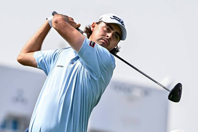 February 8, 2026, Doha, Qatar: Jacob Skov Olesen of Denmark seen in action during fourth round of the Qatar Masters 2026 golf tournament at the Doha Golf Club Doha Qatar - ZUMAs197 20260208_aaa_s197_093 Copyright: xNoushadxVariyattiyakkalx
