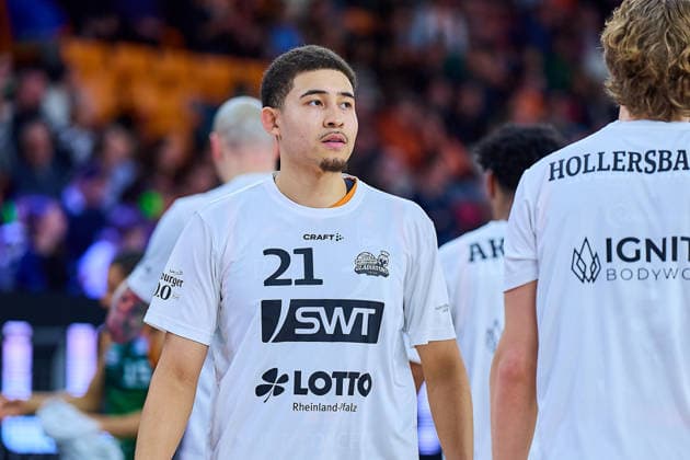 portrait, portraet, clipping of Evans Rapieque Gladiators Trier, 21 GER, ratiopharm ulm vs Gladiators Trier, basketball, 21 matchday, EasyCredit Bundesliga, season 2025 2026, 08 02 2026 GER, ratiopharm ulm vs Gladiators Trier, basketball, 21 matchday, EasyCredit Bundesliga, season 2025 2026, 08 02 2026 Neu Ulm Copyright: xEibner-Pressefoto GeraldxOelze-dexStoppanyx EP_ODS