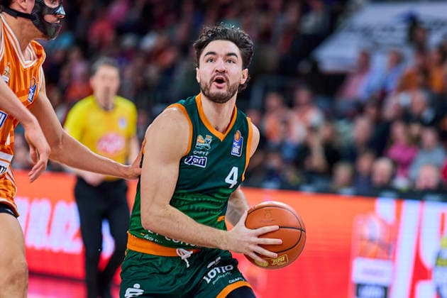 Clayton Guilozet Gladiators Trier, 04 GER, ratiopharm ulm vs Gladiators Trier, Basketball, 21 Matchday, EasyCredit Bundesliga, Season 2025 2026, 08 02 2026 GER, ratiopharm ulm vs Gladiators Trier, Basketball, 21 Matchday, EasyCredit Bundesliga, Season 2025 2026, 08 02 2026 New Ulm Copyright: xEibner-Pressefoto GeraldxOelze-dexStoppanyx EP_ODS