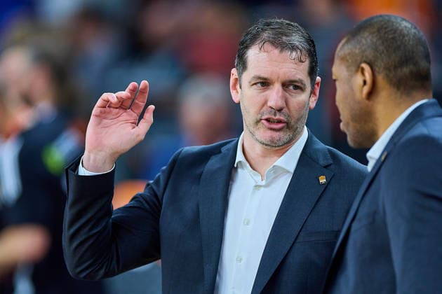 Ty Harrelson ratiopharm ulm, Head Coach in conversation with Tyron McCoy ratiopharm ulm, Assistant Coach GER, ratiopharm ulm vs Gladiators Trier, Basketball, 21 Matchday, EasyCredit Bundesliga, Season 2025 2026, 08 02 2026 GER, ratiopharm ulm vs Gladiators Trier, Basketball, 21 Matchday, EasyCredit Bundesliga, Season 2025 2026, 08 02 2026 Neu Ulm Copyright: xEibner-Pressefoto GeraldxOelze-dexStoppanyx EP_ODS