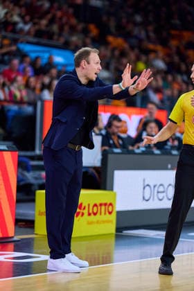 Jaques Schneider Gladiators Trier, Head Coach gestures GER, ratiopharm ulm vs Gladiators Trier, Basketball, 21 Matchday, EasyCredit Bundesliga, Season 2025 2026, 08 02 2026 GER, ratiopharm ulm vs Gladiators Trier, Basketball, 21 Matchday, EasyCredit Bundesliga, Season 2025 2026, 08 02 2026 New Ulm Copyright: xEibner-Pressefoto GeraldxOelze-dexStoppanyx EP_ODS