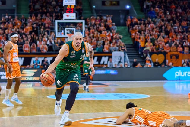 Maik Zirbes Gladiators Trier, 33 GER, ratiopharm ulm vs Gladiators Trier, Basketball, 21 Matchday, EasyCredit Bundesliga, Season 2025 2026, 08 02 2026 GER, ratiopharm ulm vs Gladiators Trier, Basketball, 21 Matchday, EasyCredit Bundesliga, Season 2025 2026, 08 02 2026 Neu Ulm Copyright: xEibner-Pressefoto GeraldxOelze-dexStoppanyx EP_ODS