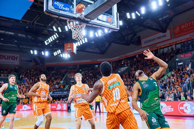 GER, ratiopharm ulm vs Gladiators Trier, Basketball, Matchday 21, EasyCredit Bundesliga, Season 2025 2026, 08 02 2026 GER, ratiopharm ulm vs Gladiators Trier, Basketball, Matchday 21, EasyCredit Bundesliga, Season 2025 2026, 08 02 2026 New Ulm Copyright: xEibner-Pressefoto GeraldxOelze-dexStoppanyx EP_ODS