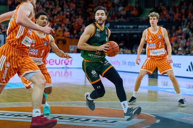 Clayton Guilozet Gladiators Trier, 04 GER, ratiopharm ulm vs Gladiators Trier, Basketball, 21 Matchday, EasyCredit Bundesliga, Season 2025 2026, 08 02 2026 GER, ratiopharm ulm vs Gladiators Trier, Basketball, 21 Matchday, EasyCredit Bundesliga, Season 2025 2026, 08 02 2026 New Ulm Copyright: xEibner-Pressefoto GeraldxOelze-dexStoppanyx EP_ODS