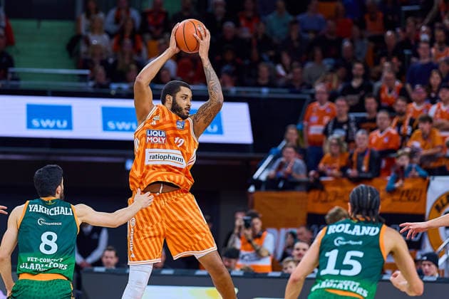 Martin Linssen Gladiators Trier, 12 GER, ratiopharm ulm vs Gladiators Trier, Basketball, 21 Matchday, EasyCredit Bundesliga, Season 2025 2026, 08 02 2026 GER, ratiopharm ulm vs Gladiators Trier, Basketball, 21 Matchday, EasyCredit Bundesliga, Season 2025 2026, 08 02 2026 New Ulm Copyright: xEibner-Pressefoto GeraldxOelze-dexStoppanyx EP_ODS