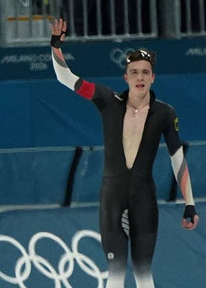 Milano Cortina, 2026 , Winter Olympic Games, Olympische Spiele, Olympia, OS Olympische Winter-Olympische spiele 2026 , Speedskating, Eisschnelllauf , 5000m Finale Men Männer, Gabriel Groß, Gross, Deutschland, Photocopyright Gladys Chai von der Laage *** Milano Cortina, 2026 , Winter Olympic Games, Winter Olympic Games 2026 , Speed Skating, Speed Skating , 5000m Final Men Men, Gabriel Gross, Gross, Germany, Photocopyright Gladys Chai von der Laage
