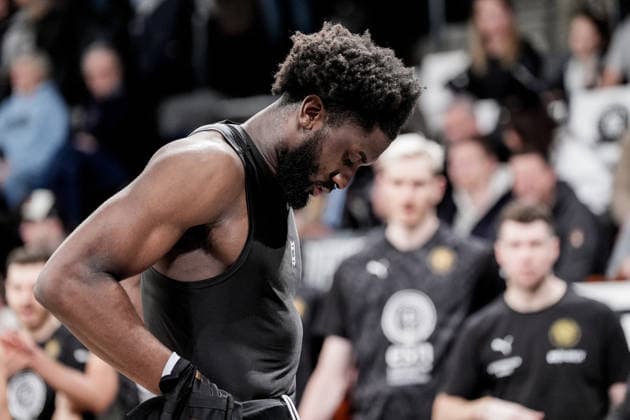 Germany easyCredit BBL, Main Round 2025 26, 19 Matchday Veolia Towers Hamburg vs Basketball Löwen Braunschweig Inselpark Arena Hamburg Oluwasimisola Shittu Basketball Löwen Braunschweig, 45 Copyright: xStefanxTrochax