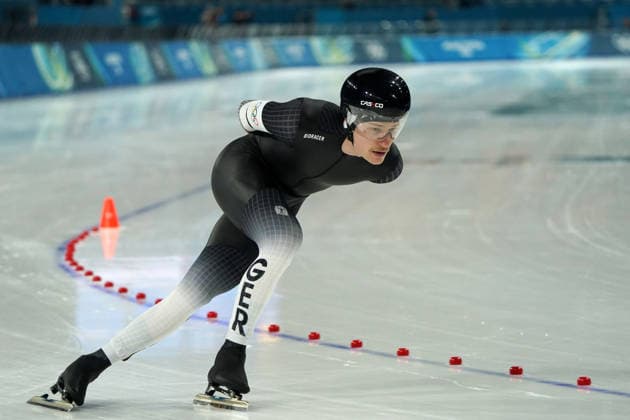 Milano Cortina, 2026 , Winter Olympic Games, Olympische Spiele, Olympia, OS Olympische Winter-Olympische spiele 2026 , Speedskating, Eisschnelllauf , 5000m Finale, final, Men Männer, Fridtjof petzold, Deutschland, Photocopyright Gladys Chai von der Laage *** Milano Cortina, 2026 , Winter Olympic Games, Winter Olympic Games 2026 , Speed Skating, Speed Skating , 5000m Final, final, Men Men, Fridtjof petzold, Germany, Photocopyright Gladys Chai von der Laage