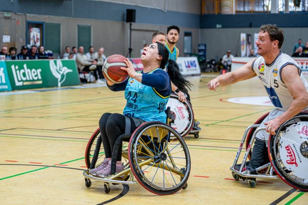 IWBF ChampionsCup RSV Lahn Dill Fenerbahce Istanbul, 08 02 26 Kinem Kulbay Fenerbahce Istanbul, 44 , Michael Paye RSV Lahn Dill, 5 , IWBF ChampionsCup RSV Lahn Dill Fenerbahce Istanbul Wetzlar, 08 02 26 Copyright: xBEAUTIFULxSPORTS Roeczeyx