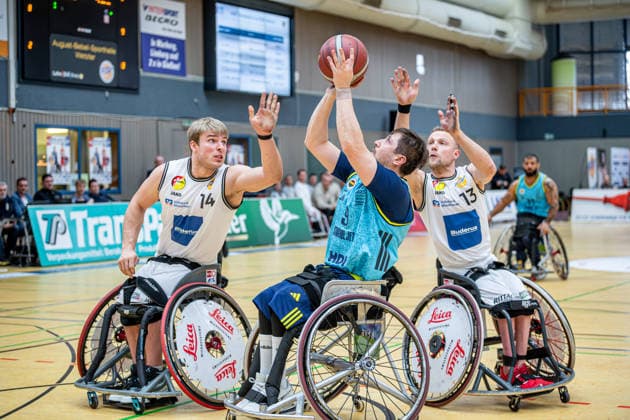 IWBF ChampionsCup RSV Lahn Dill Fenerbahce Istanbul, 08 02 26 Ugur Toprak Fenerbahce Istanbul, 9 , Julian Lammering RSV Lahn Dill, 14 , Thomas Böhme RSV Lahn Dill, 13 IWBF ChampionsCup RSV Lahn Dill Fenerbahce Istanbul Wetzlar, 08 02 26 Copyright: xBEAUTIFULxSPORTS Roeczeyx