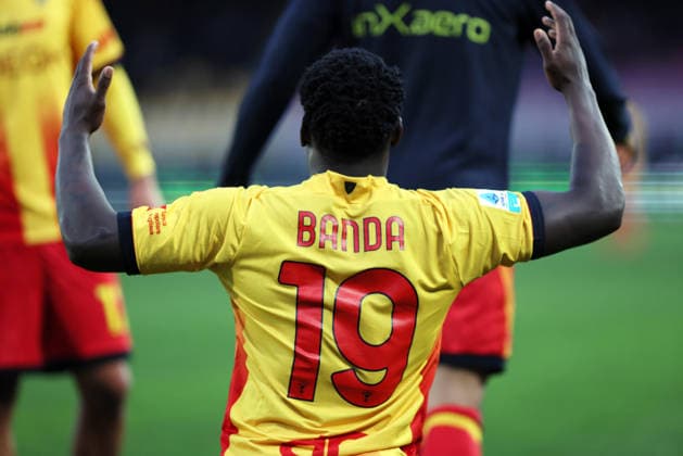 February 8, 2026, Lecce, Italia: US Lecce s Lameck Banda jubilates after scoring a goal during the Italian Serie A soccer match US Lecce - Udinese Calcio at the Via del Mare stadium in Lecce, Italy, 8 February 2026. ANSA ABBONDANZA SCURO LEZZI Soccer: Serie A; Lecce- Udinese  - ZUMAa110 20260208_zaf_a110_026 Copyright: xAbbondanzaxScuroxLezzix