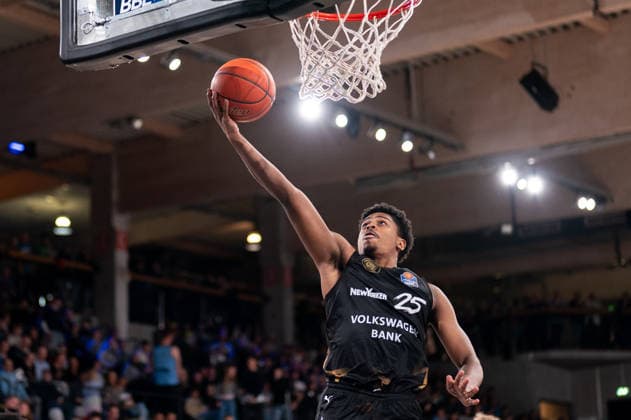 Grant Sherfield Basketball Loewen Braunschweig, 25 at basketball, single image, single photo, portrait, portrait, cropped, GER, Veolia Towers Hamburg vs Basketball Loewen Braunschweig, Basketball, Bundesliga, Matchday 19, Season 2025 2026, 08 02 2026 GER, Veolia Towers Hamburg vs Basketball Loewen Braunschweig, Basketball, Bundesliga, Matchday 19, Season 2025 2026, 08 02 2026 Hamburg Copyright: xEibner-Pressefoto MaxxVincenx EP_MVN