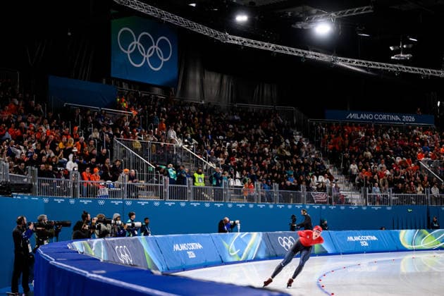 260208 Sander Eitrem of Norway competes in men s 5000 meter Speed skating, Eisschnelllauf during day 2 of the 2026 Winter Olympics on February 8, 2026 in Milan. Photo: Emma Wallskog BILDBYRAN kod EW EW0623 skridskor speed skating Olympic Games, Olympische Spiele, Olympia, OS olympics winter olympics os ol olympiska spel vinter-os olympiske leker milano cortina 2026 milan cortina 2026 milano cortina 2026 olympic games milano cortina 2026 winter olympic games milano cortina-os milano cortina-ol vinter-ol 2 bbeng norge *** 260208 Sander Eitrem of Norway competes in men s 5000 meter speed skating during day 2 of the 2026 Winter Olympics on February 8, 2026 in Milan Photo Emma Wallskog BILDBYRAN code EW EW0623 skates speed skating olympic games olympics winter olympics os ol olympiska spel vinter os olympiske leker milano cortina 2026 milan cortina 2026 milano cortina 2026 olympic games milano cortina 2026 winter olympic games milano cortina os milano cortina ol vinter ol 2 bbeng norge  Copyright: EMMAxWALLSKOG BB260208EW050