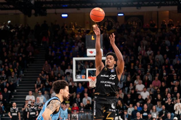 Grant Sherfield Basketball Loewen Braunschweig, 25 on throw, GER, Veolia Towers Hamburg vs Basketball Loewen Braunschweig, Basketball, Bundesliga, Matchday 19, Season 2025 2026, 08 02 2026 GER, Veolia Towers Hamburg vs Basketball Loewen Braunschweig, Basketball, Bundesliga, Matchday 19, Season 2025 2026, 08 02 2026 Hamburg Copyright: xEibner-Pressefoto MaxxVincenx EP_MVN