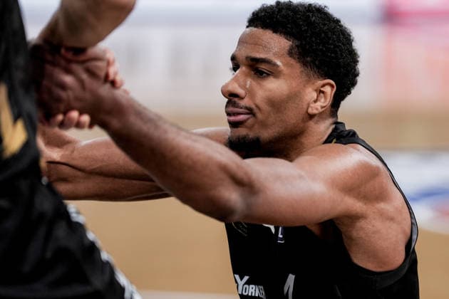 Germany easyCredit BBL, Main Round 2025 26, 19 Matchday Veolia Towers Hamburg vs Basketball Löwen Braunschweig Inselpark Arena Hamburg David NGuessan Basketball Löwen Braunschweig, 1 Copyright: xStefanxTrochax