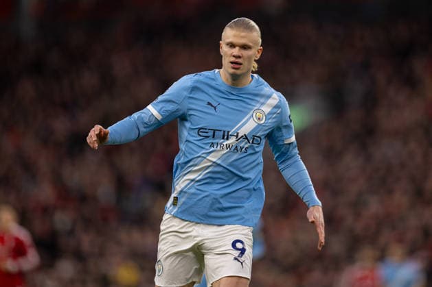 Football - FA Premier League - Liverpool FC v Manchester City FC LIVERPOOL, ENGLAND - Sunday, February 8, 2026: Manchester City s Erling Haaland during the FA Premier League match between Liverpool FC and Manchester City FC at Anfield. (Photo by David Rawcliffe Propaganda) LIVERPOOL Anfield MERSEYSIDE ENGLAND  Copyright: xDavidxRawcliffex P2026-02-08-Liverpool_Man_City-37